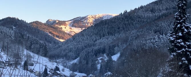 Belchen Blick im Winter